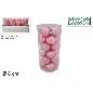 BOLAS 8 CM 24 PZAS ROSA