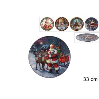 BAJOPLATO NAVIDAD 33 CM 4 MOD SURT