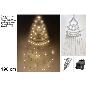 ARBOL CON CABLES LUMINOSOS 211 LED C/LUZ JUEGO BLANCO CALIDO