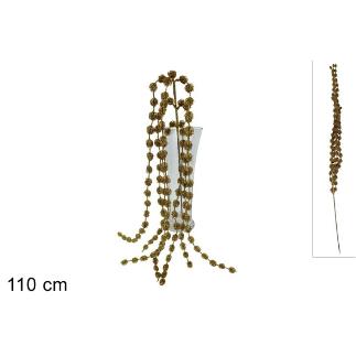 TALLO COLGANTE BRILLANTE 110 CM DORADO