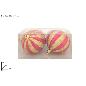 BOLAS 15 CM 2 PIEZAS ROJAS BRILLANTE DORADO EN CAJA PVC