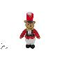 OSO SOLDADO 50 CM CON CHAQUETA ROJA