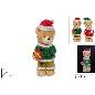 OSO NAVIDEÑO 23 CM CERAMICA CON LUZ SURT DE 2