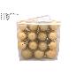 BOLAS 54 PIEZAS SURT DE MEDIDAS DORADAS EN BOLSA PVC