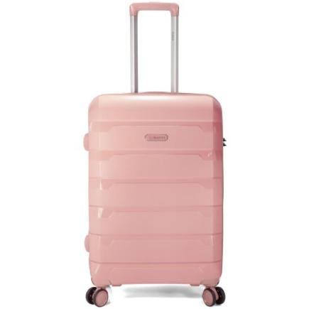 MALETA TROLLEY EXTENSIBLE PP 4 RUEDAS DOBLES CORAL 60 CM