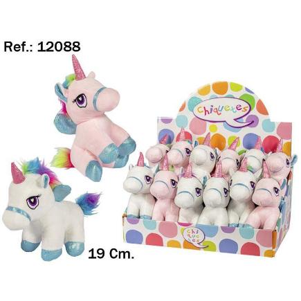 UNICORNIO LEVANTADO 19 CM 2 COL EN EXP