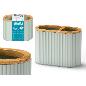PORTACEPILLOS RAYAS DOBLE BAMBU MENTA