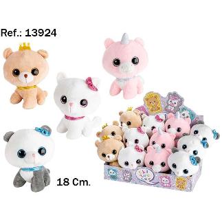 ANIMALES OJOS GRANDES CRISTAL 18 CM DISP EN 4 MODELOS SURT