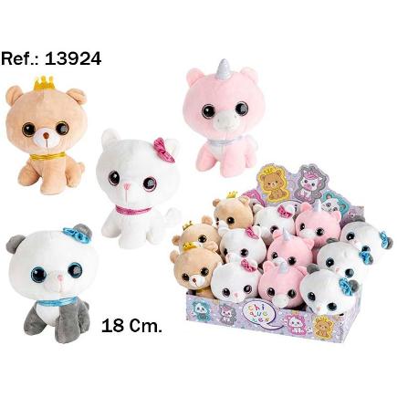 ANIMALES OJOS GRANDES CRISTAL 18 CM DISP EN 4 MODELOS SURT
