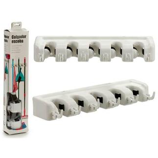 SOPORTE PLASTICO ARTICULOS LIMPIEZA BLANC