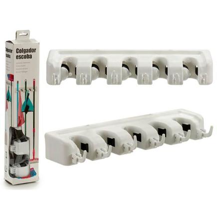 SOPORTE PLASTICO ARTICULOS LIMPIEZA BLANC