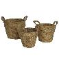 S/3 CESTAS NATURA 28X28X25.5 CM