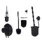 SOPORTE ESCOBILLERO PARED METAL NEGRO