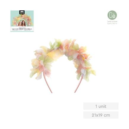 DIADEMA FLORES COLORES HADAS TALLA UNICA 1 UD