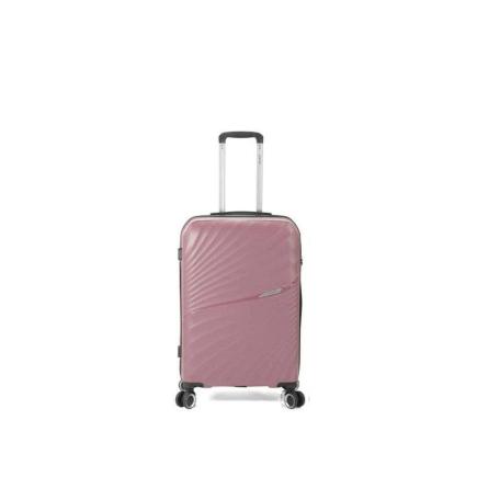 MALETA TROLLEY 50 CM 3 PP 4 RUEDAS DOBLES ROSA/ORO