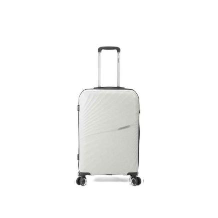 MALETA TROLLEY 60 CM 3 PP 4 RUEDAS DOBLES BLANCO