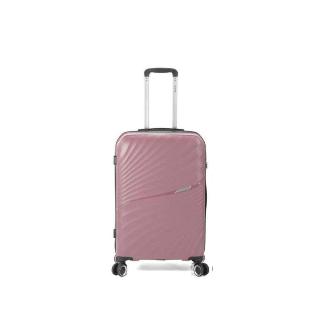 MALETA TROLLEY 60 CM 3 PP 4 RUEDAS DOBLES ROSA/ORO