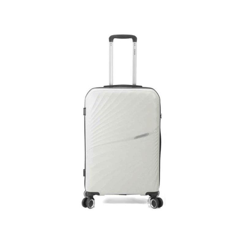 MALETA TROLLEY 70 CM 3 PP 4 RUEDAS DOBLES BLANCO