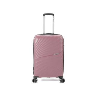 MALETA TROLLEY 70 CM 3 PP 4 RUEDAS DOBLES ROSA/ORO