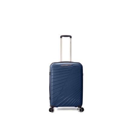 MALETA TROLLEY 50 CM 3 PP 4 RUEDAS DOBLES AZUL EXTENSIBLE