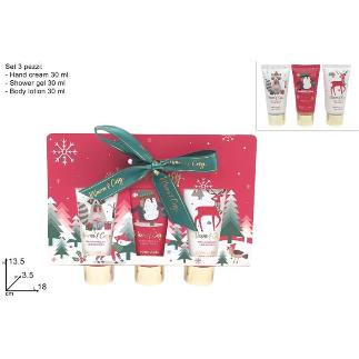 CAJA REGALO NAVIDEÑA SET 3 PZ BODY LINE