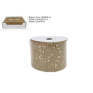 CINTA 6.3X270 CM CHAMPAN MALLA BRILLANTE