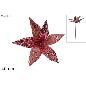 TALLO FLOR LENTEJUELAS MALLA 40 CM ROSA
