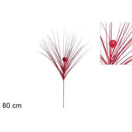 TALLO CON BOLA 80 CM ROJO