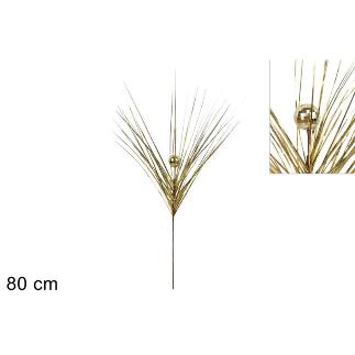 TALLO CON BOLA 80 CM DORADO