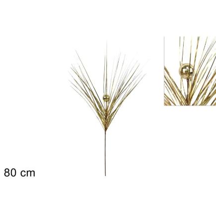TALLO CON BOLA 80 CM DORADO