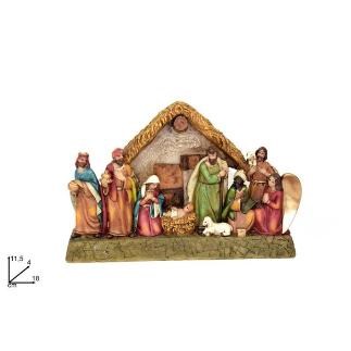 NACIMIENTO CON CABAÑA POLIRESINA