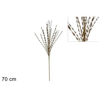 TALLO COLGANTE HILOS LAMINADOS 70 CM DORADO