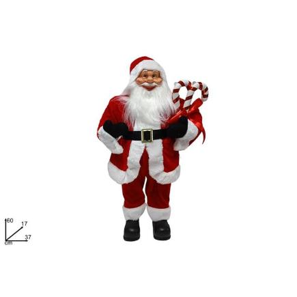 PAPA NOEL 60 CM C/SACO REGALOS