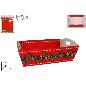 CESTA CARTON NAVIDAD ROJA 28X20X8 CM