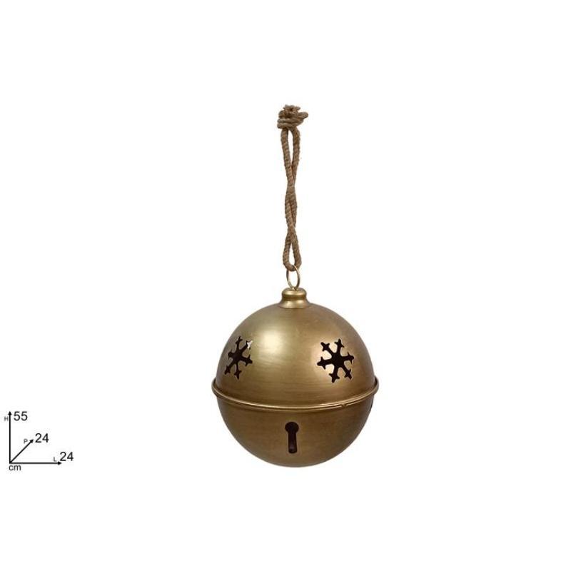 CAMPANA METAL 24 CM ORO