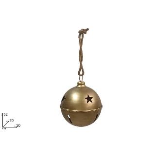CAMPANA METAL 20 CM ORO