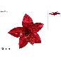 TALLO FLOR 30 CM CON LENTEJUELAS ROJO
