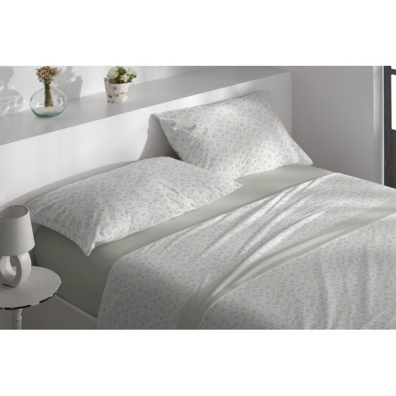 SABANAS VELVELINA TRI D9 MENTA 135X190/2