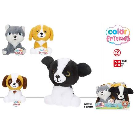 FIGURA PELUCHE CACHORRO 21 CM 4/S