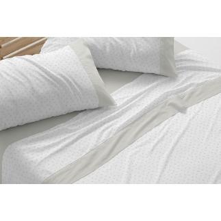 SABANAS FRANELA ALGODON TRI D.576 LAUREL 150X190 CM