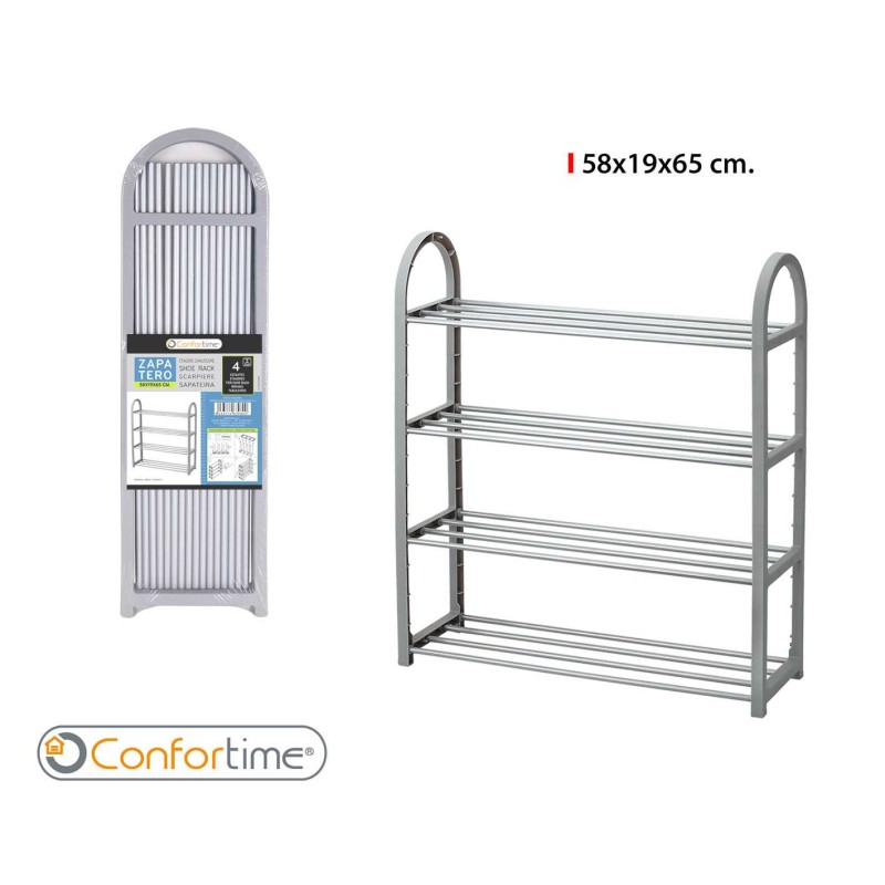 ZAPATERO DE METAL/PL. 4 PISOS 58*19*65 CMS.