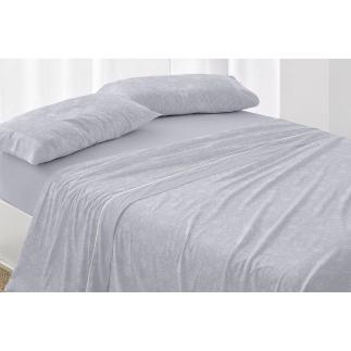 SABANAS FRANELA ALGODON TRI D.575 AZUL 150X190 CM