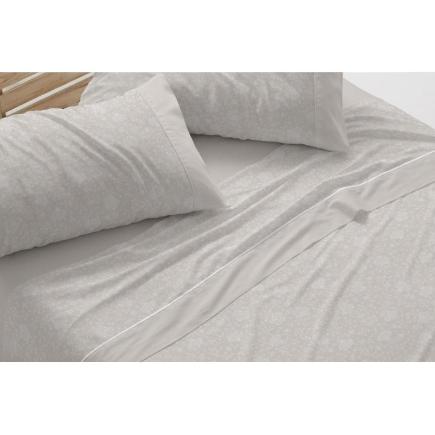 SABANAS FRANELA ALGODON TRI D.575 GREIGE 135X190 CM
