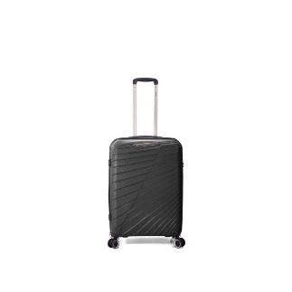 MALETA TROLLEY 50 CM 3 PP 4 RUEDAS DOBLES NEGRO EXTENSIBLE