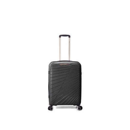 MALETA TROLLEY 50 CM 3 PP 4 RUEDAS DOBLES NEGRO EXTENSIBLE