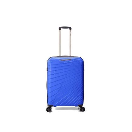 MALETA TROLLEY 60 CM 3 PP 4 RUEDAS DOBLES AZUL CLARO EXTENSIBLE