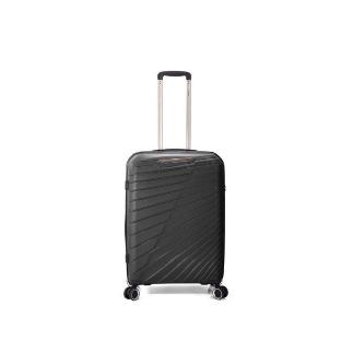 MALETA TROLLEY 60 CM 3 PP 4 RUEDAS DOBLES NEGRO EXTENSIBLE