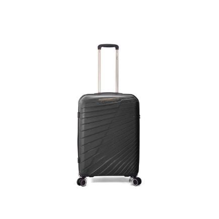MALETA TROLLEY 60 CM 3 PP 4 RUEDAS DOBLES NEGRO EXTENSIBLE