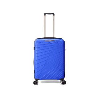 MALETA TROLLEY 70 CM 3 PP 4 RUEDAS DOBLES AZUL CLARO EXTENSIBLE