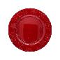 BAJOPLATO PC RELIEVE FLOR 33X33X1.8 CM ROJO